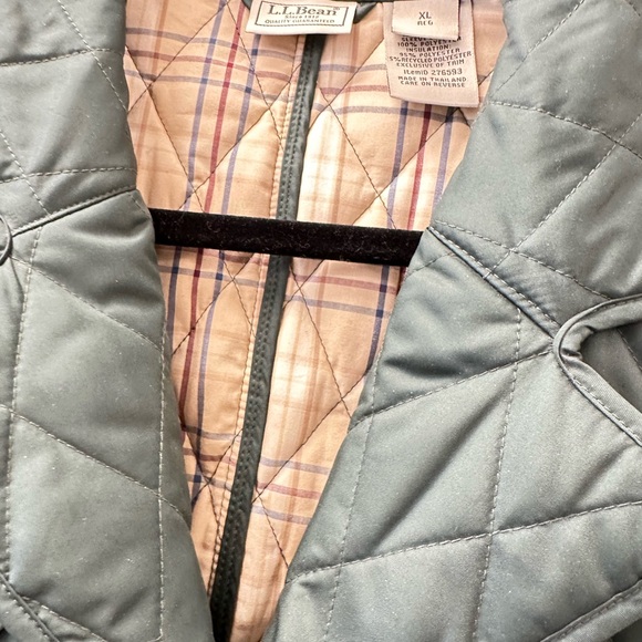 L.L. Bean Forest Green Quilted Utility Jacket - Picture 6 of 7